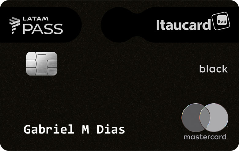 Cartão de crédito Itaucard Mastercard Black.