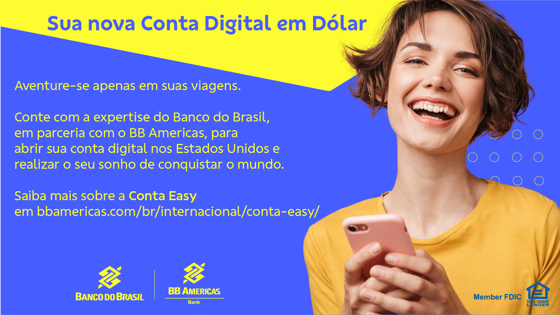 Conheça a conta Easy a conta em dólar do Banco do Brasil Cartões