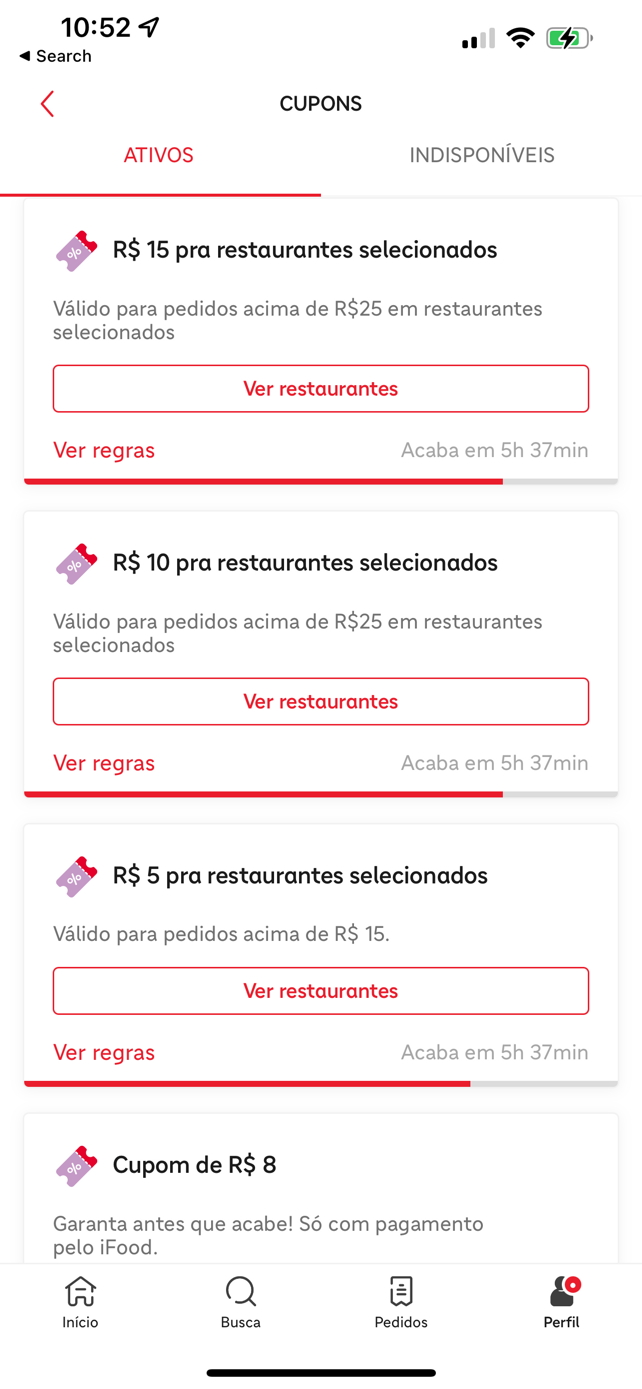 Comprar R$ 100 Reais Ifood Gift Card (BR) Saldo Carteira