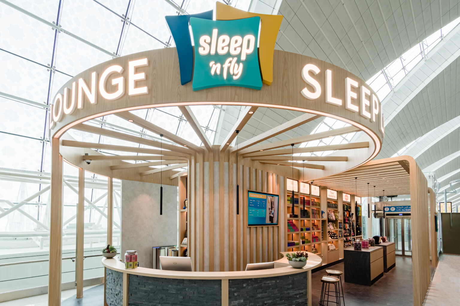 Onde dormir no Aeroporto de Dubai flagship sleep 'n fly lounge