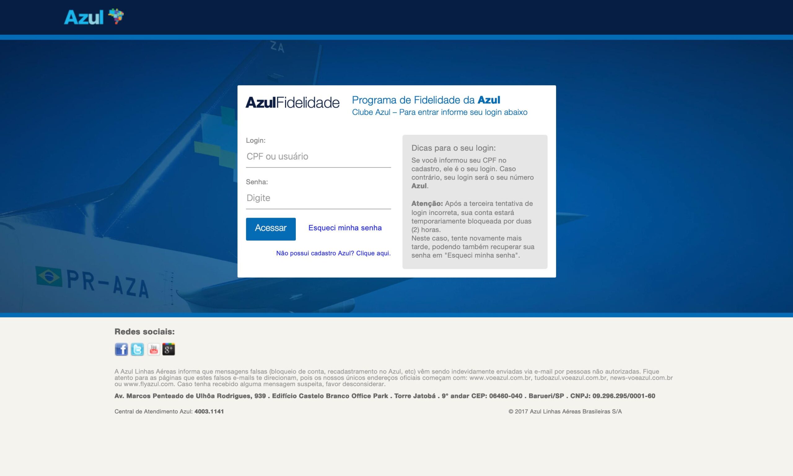 Como checar o tempo de Clube Azul Fidelidade