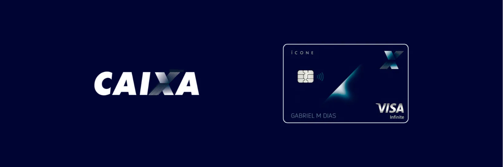 O CAIXA Ícone é o melhor cartão de crédito da CAIXA e é feito em metal