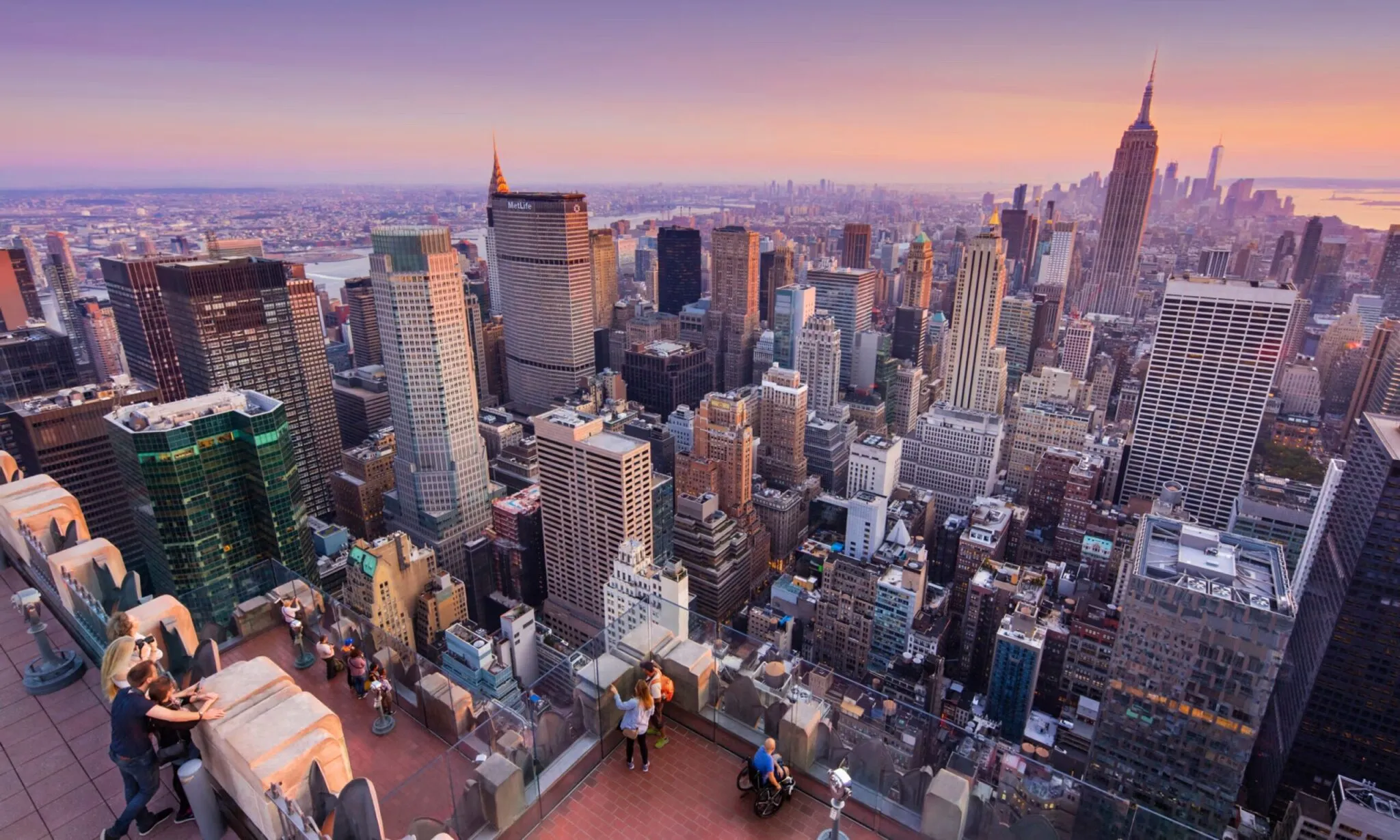 Vista do Top of the Rock em Nova York