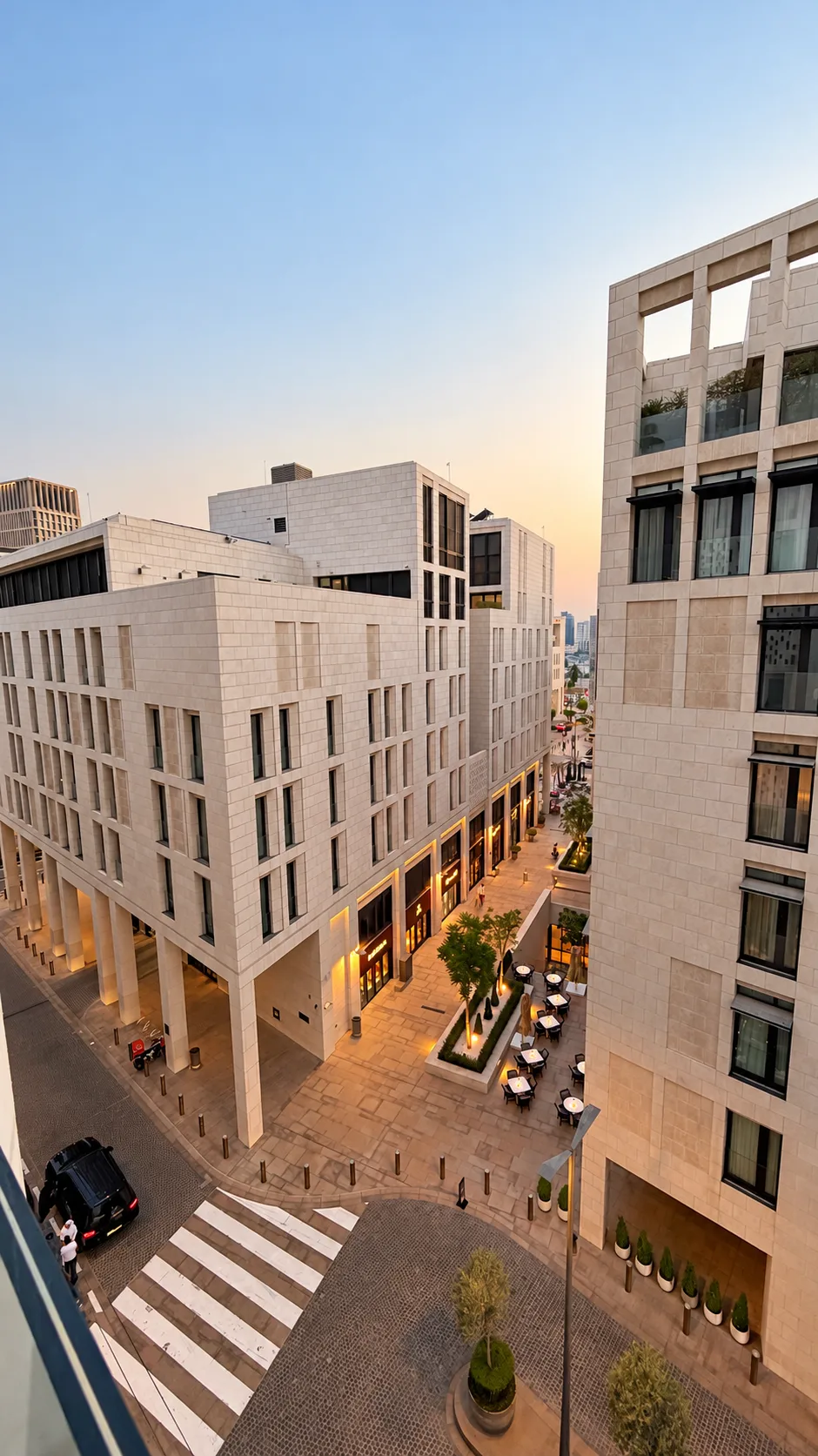 Vista do quarto no Mandarin Oriental, Doha