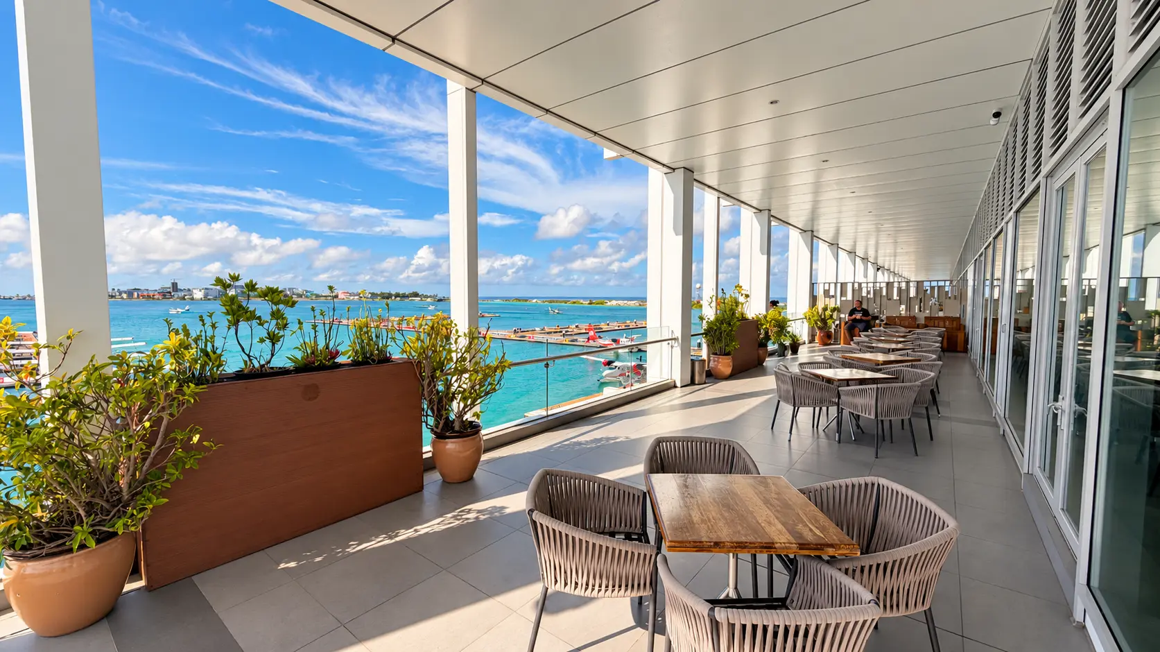 Sala VIP nas Maldivas: Coral Lounge