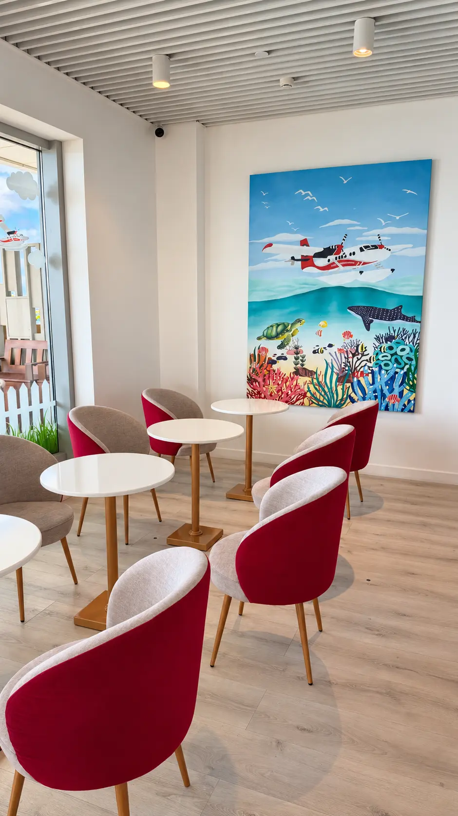 Sala VIP nas Maldivas: Coral Lounge