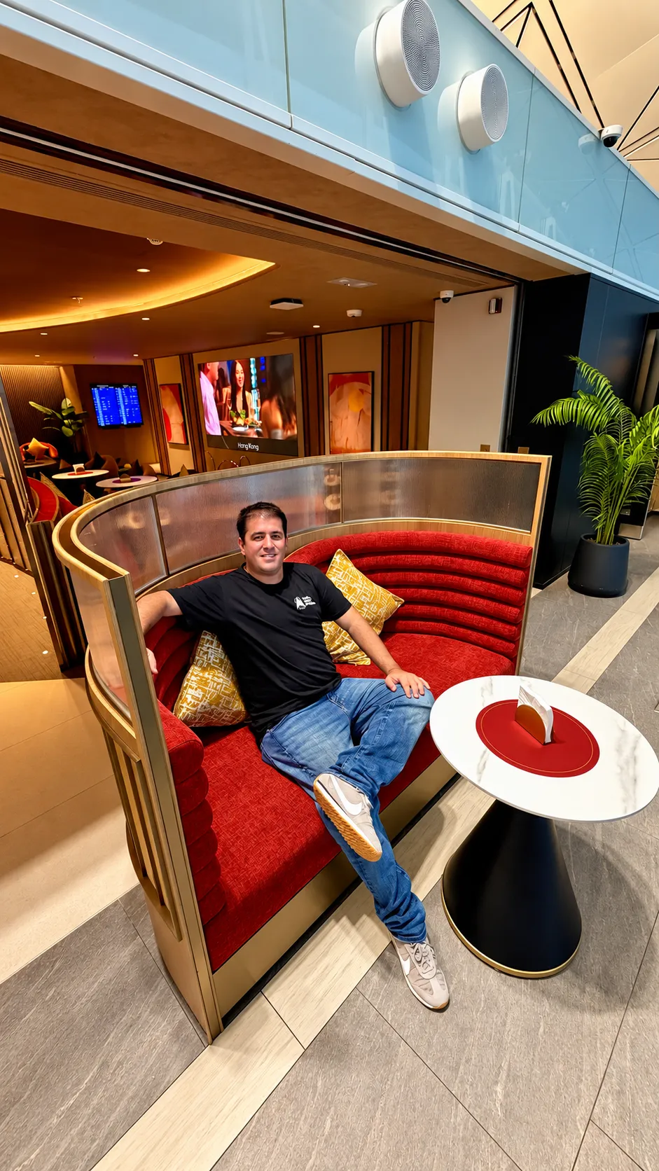 Gabriel Dias no Taste of Priceless no Aeroporto de Hong Kong